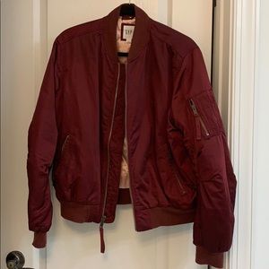 GAP red bomber jacket